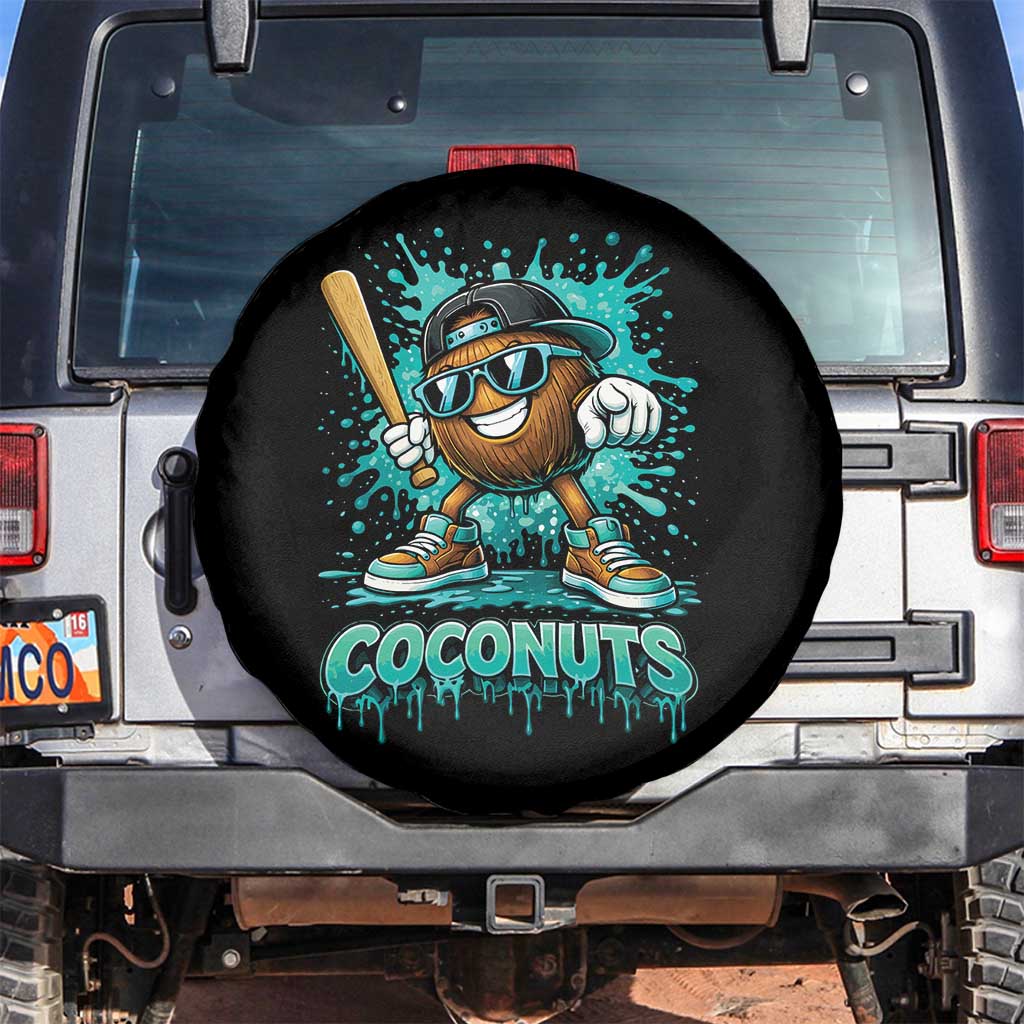 Baseball Coconut Spare Tire Cover Funny Graffiti Splatter Sports