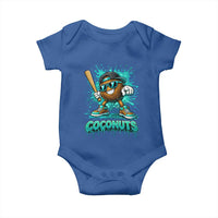 Baseball Coconut Baby Onesie Funny Graffiti Splatter Sports