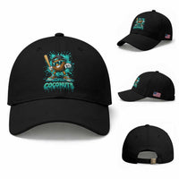 Baseball Coconut Baseball Cap Funny Graffiti Splatter Sports