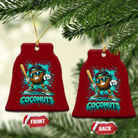 Baseball Coconut Ceramic Ornament Funny Graffiti Splatter Sports
