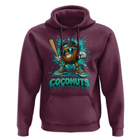 Baseball Coconut Hoodie Funny Graffiti Splatter Sports