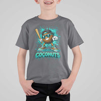 Baseball Coconut T Shirt For Kid Funny Graffiti Splatter Sports