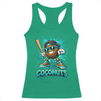 Baseball Coconut Racerback Tank Top Funny Graffiti Splatter Sports