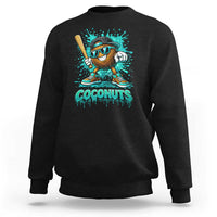 Baseball Coconut Sweatshirt Funny Graffiti Splatter Sports