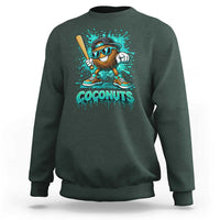 Baseball Coconut Sweatshirt Funny Graffiti Splatter Sports