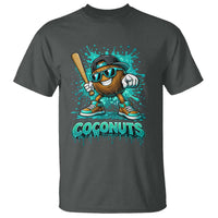 Baseball Coconut T Shirt Funny Graffiti Splatter Sports
