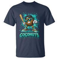 Baseball Coconut T Shirt Funny Graffiti Splatter Sports