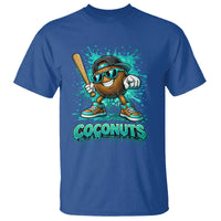Baseball Coconut T Shirt Funny Graffiti Splatter Sports