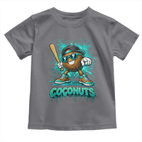 Baseball Coconut Toddler T Shirt Funny Graffiti Splatter Sports
