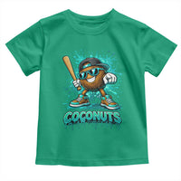 Baseball Coconut Toddler T Shirt Funny Graffiti Splatter Sports