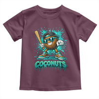 Baseball Coconut Toddler T Shirt Funny Graffiti Splatter Sports