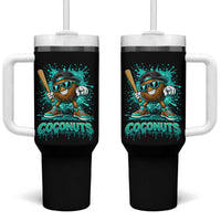 Baseball Coconut Tumbler With Handle Funny Graffiti Splatter Sports