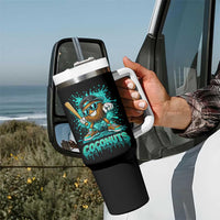 Baseball Coconut Tumbler With Handle Funny Graffiti Splatter Sports