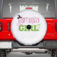 Birthday Girl Spare Tire Cover Witch Pink Green Toddler Baby 1st 2nd 3rd 4th 5th 6th 7th
