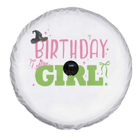 Birthday Girl Spare Tire Cover Witch Pink Green Toddler Baby 1st 2nd 3rd 4th 5th 6th 7th