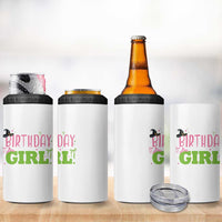 Birthday Girl 4 in 1 Can Cooler Tumbler Witch Pink Green Toddler Baby 1st 2nd 3rd 4th 5th 6th 7th