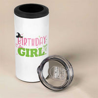 Birthday Girl 4 in 1 Can Cooler Tumbler Witch Pink Green Toddler Baby 1st 2nd 3rd 4th 5th 6th 7th