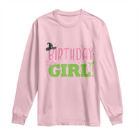 Birthday Girl Long Sleeve Shirt Witch Pink Green Toddler Baby 1st 2nd 3rd 4th 5th 6th 7th