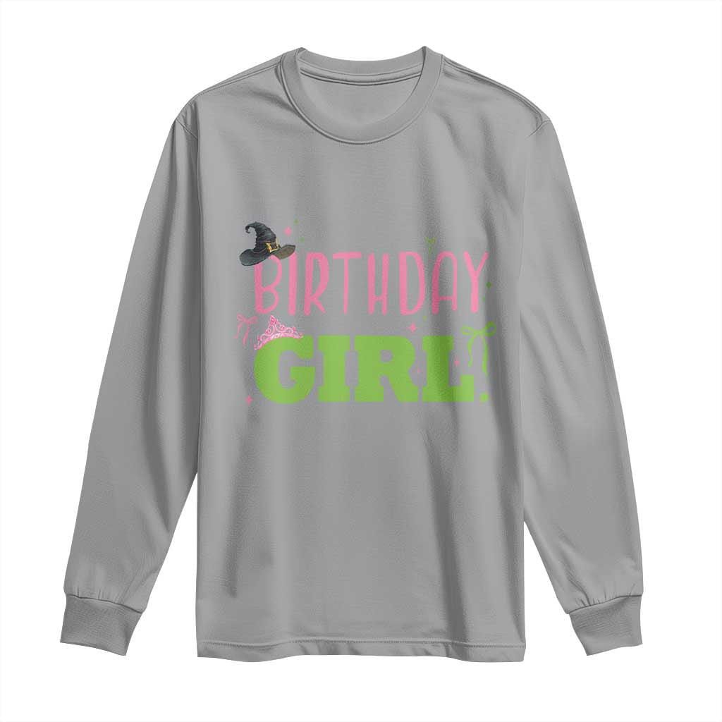 Birthday Girl Long Sleeve Shirt Witch Pink Green Toddler Baby 1st 2nd 3rd 4th 5th 6th 7th