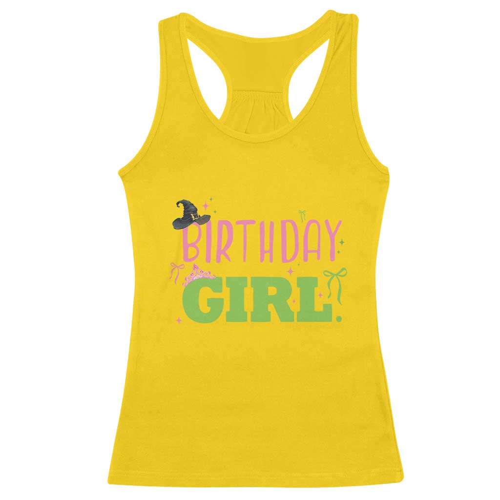 Birthday Girl Racerback Tank Top Witch Pink Green Toddler Baby 1st 2nd 3rd 4th 5th 6th 7th