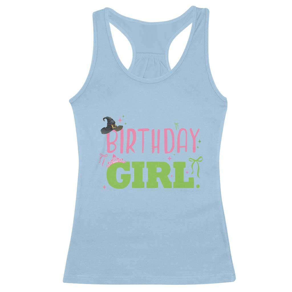 Birthday Girl Racerback Tank Top Witch Pink Green Toddler Baby 1st 2nd 3rd 4th 5th 6th 7th