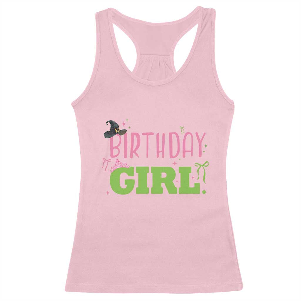 Birthday Girl Racerback Tank Top Witch Pink Green Toddler Baby 1st 2nd 3rd 4th 5th 6th 7th