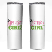Birthday Girl Skinny Tumbler Witch Pink Green Toddler Baby 1st 2nd 3rd 4th 5th 6th 7th