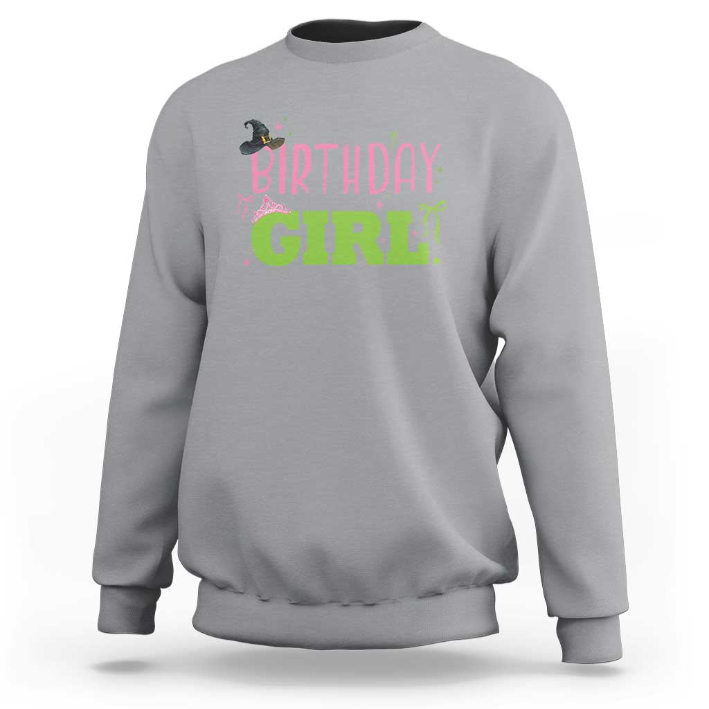 Birthday Girl Sweatshirt Witch Pink Green Toddler Baby 1st 2nd 3rd 4th 5th 6th 7th