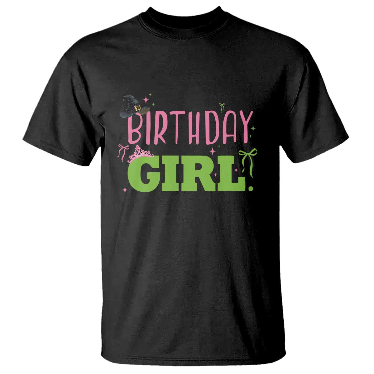 Birthday Girl T Shirt Witch Pink Green Toddler Baby 1st 2nd 3rd 4th 5th 6th 7th