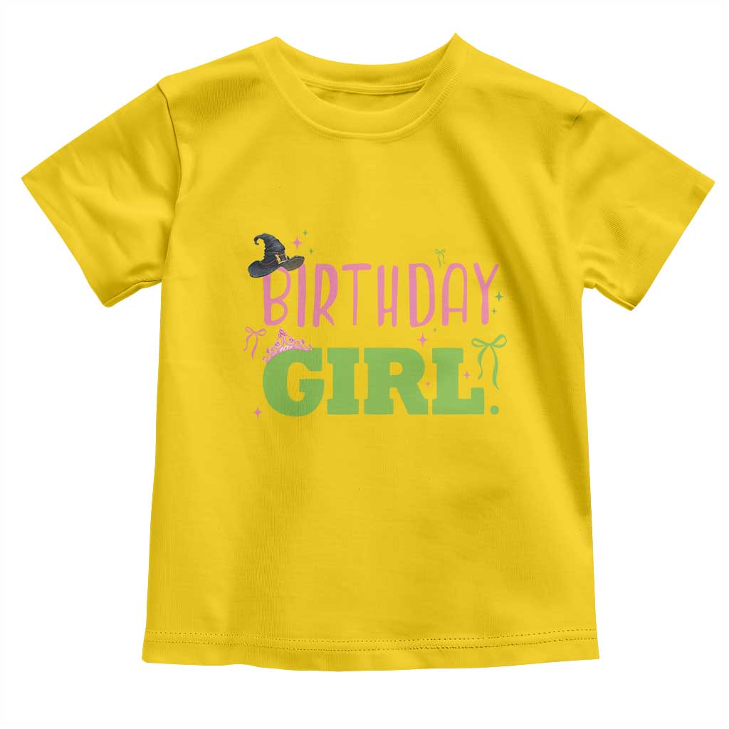 Birthday Girl Toddler T Shirt Witch Pink Green Toddler Baby 1st 2nd 3rd 4th 5th 6th 7th