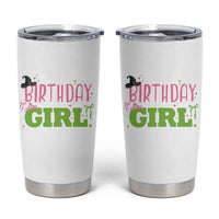 Birthday Girl Tumbler Cup Witch Pink Green Toddler Baby 1st 2nd 3rd 4th 5th 6th 7th