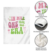 Baby Girl First Birthday Outfit Garden Flag In My One Year Old Era Witch Pink Green