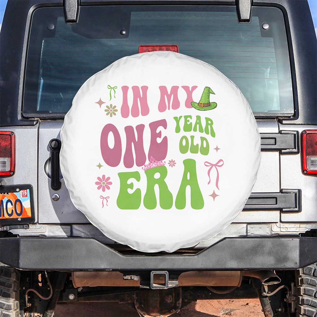 Baby Girl First Birthday Outfit Spare Tire Cover In My One Year Old Era Witch Pink Green