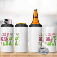 Baby Girl First Birthday Outfit 4 in 1 Can Cooler Tumbler In My One Year Old Era Witch Pink Green
