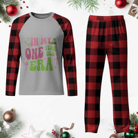 Baby Girl First Birthday Outfit Plaid Pajama Set In My One Year Old Era Witch Pink Green