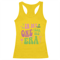 Baby Girl First Birthday Outfit Racerback Tank Top In My One Year Old Era Witch Pink Green