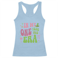 Baby Girl First Birthday Outfit Racerback Tank Top In My One Year Old Era Witch Pink Green