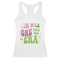 Baby Girl First Birthday Outfit Racerback Tank Top In My One Year Old Era Witch Pink Green