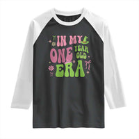 Baby Girl First Birthday Outfit Raglan Shirt In My One Year Old Era Witch Pink Green