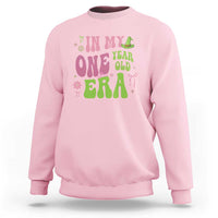 Baby Girl First Birthday Outfit Sweatshirt In My One Year Old Era Witch Pink Green
