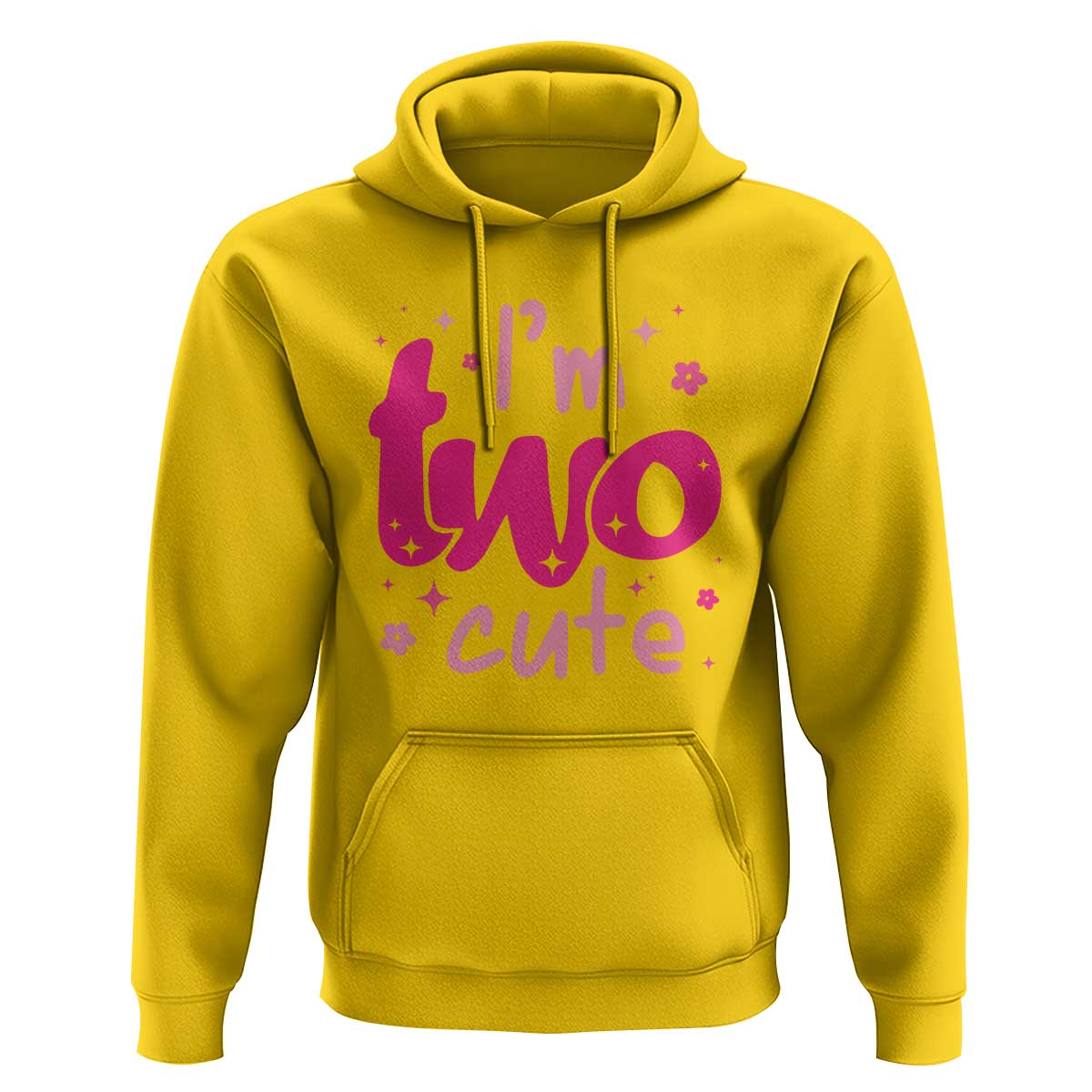 Two Birthday Girl Hoodie Pink 2nd Bday Im Two Cute
