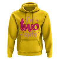 Two Birthday Girl Hoodie Pink 2nd Bday Im Two Cute