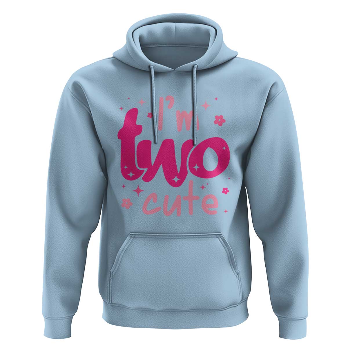 Two Birthday Girl Hoodie Pink 2nd Bday Im Two Cute