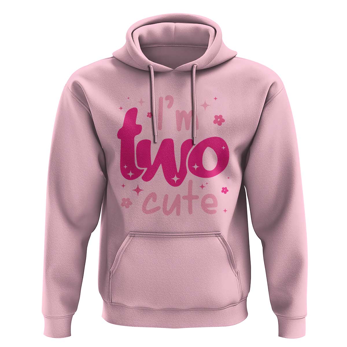 Two Birthday Girl Hoodie Pink 2nd Bday Im Two Cute