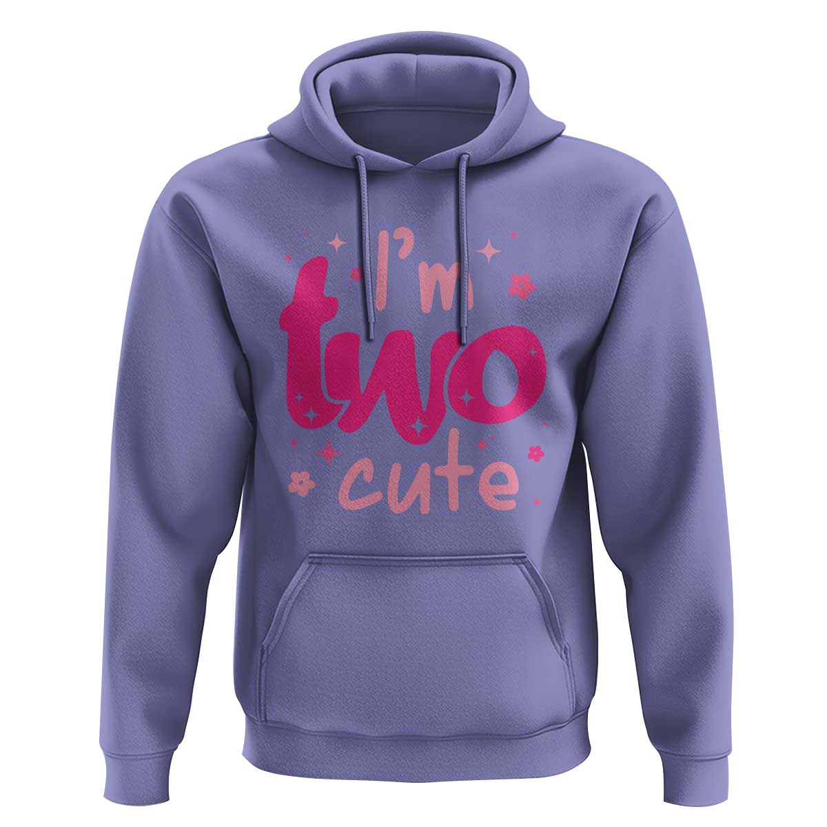 Two Birthday Girl Hoodie Pink 2nd Bday Im Two Cute