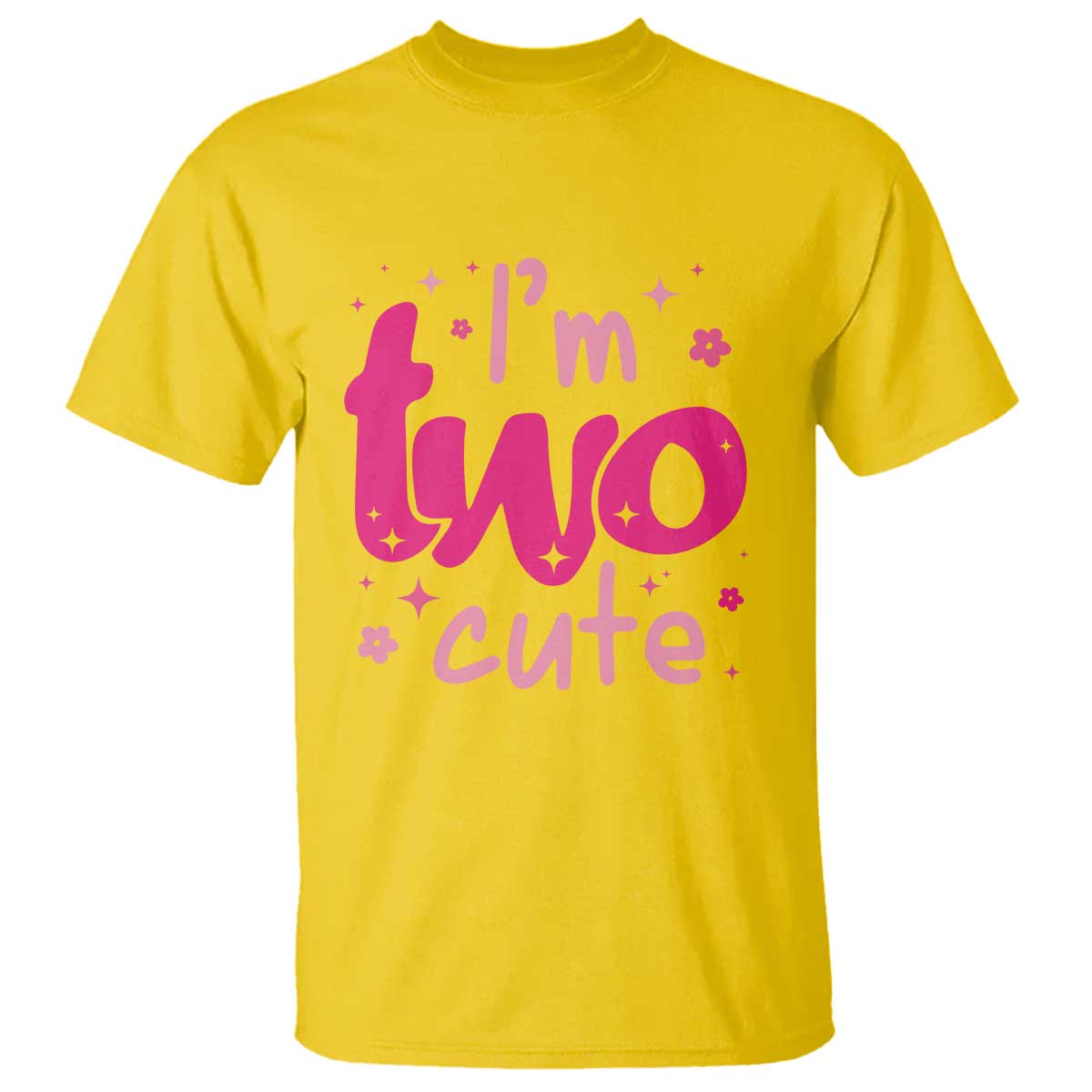 Two Birthday Girl T Shirt Pink 2nd Bday Im Two Cute