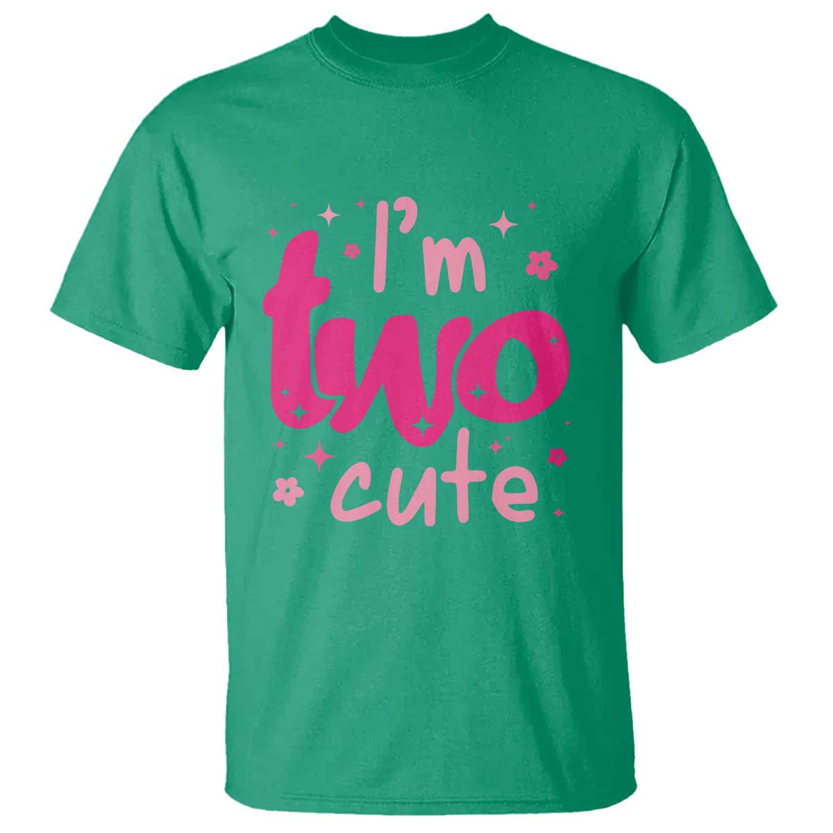 Two Birthday Girl T Shirt Pink 2nd Bday Im Two Cute