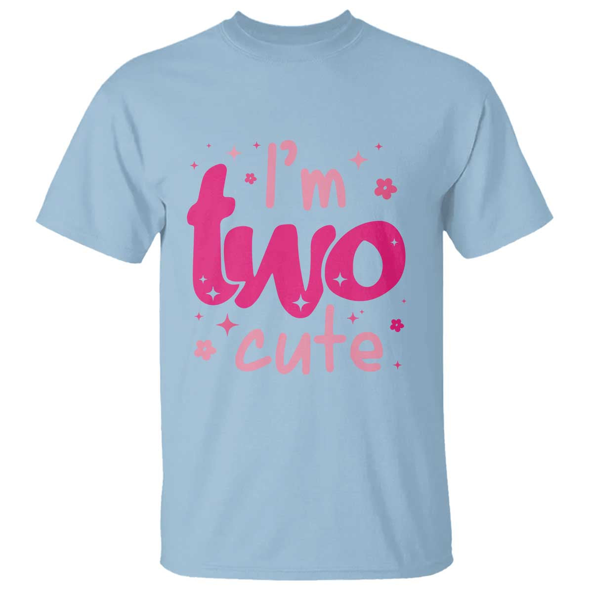 Two Birthday Girl T Shirt Pink 2nd Bday Im Two Cute