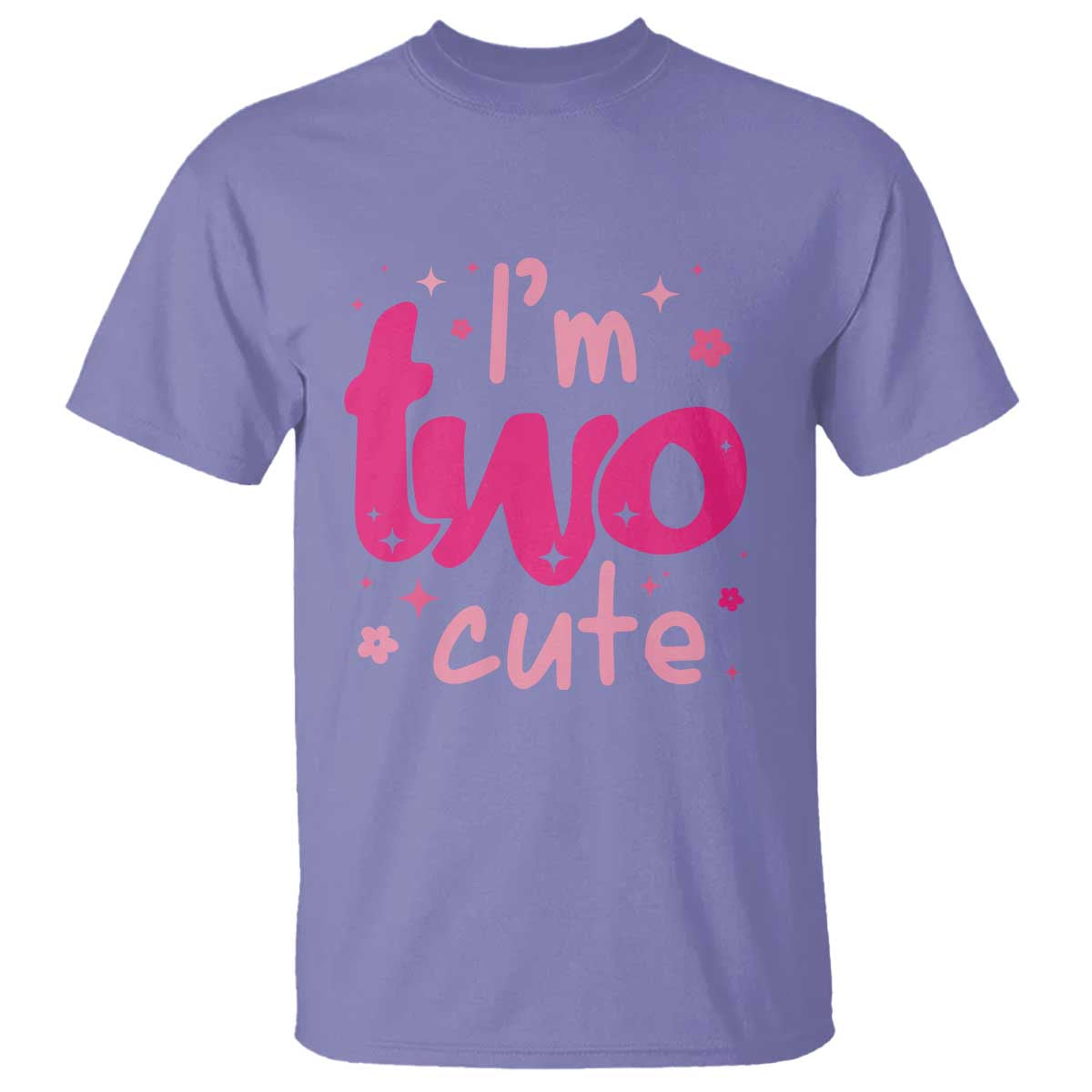 Two Birthday Girl T Shirt Pink 2nd Bday Im Two Cute