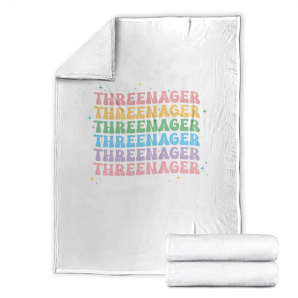 3rd Birthday Throw Blanket Toddler Threenager 3 Years Old Birthday Outfit